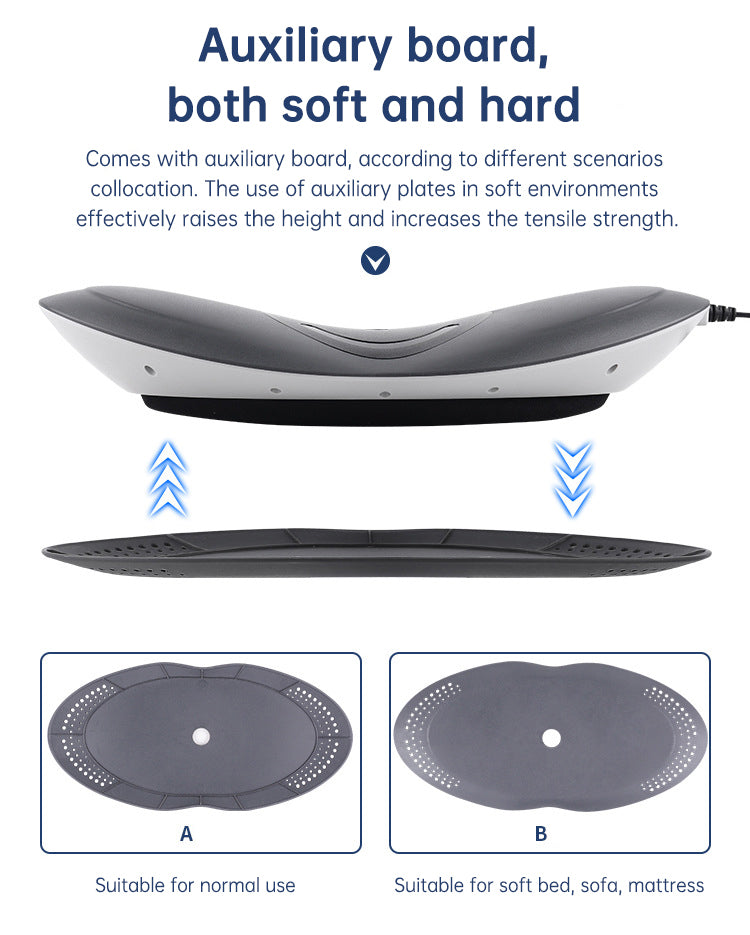 Inflatable Waist Massager & Lumbar Traction Device with Heat Therapy
