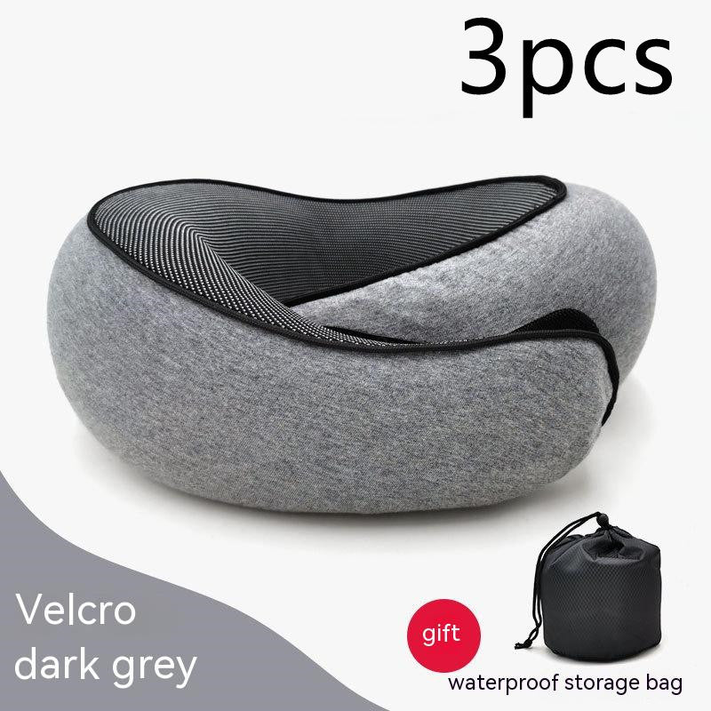 Travel Neck Pillow – U-Shaped Memory Foam Cushion for Airplane, Car & Home Naps