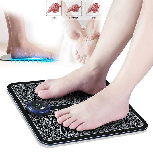 Electric EMS Foot Massager Pad – Muscle Stimulator & Pain Relief Mat