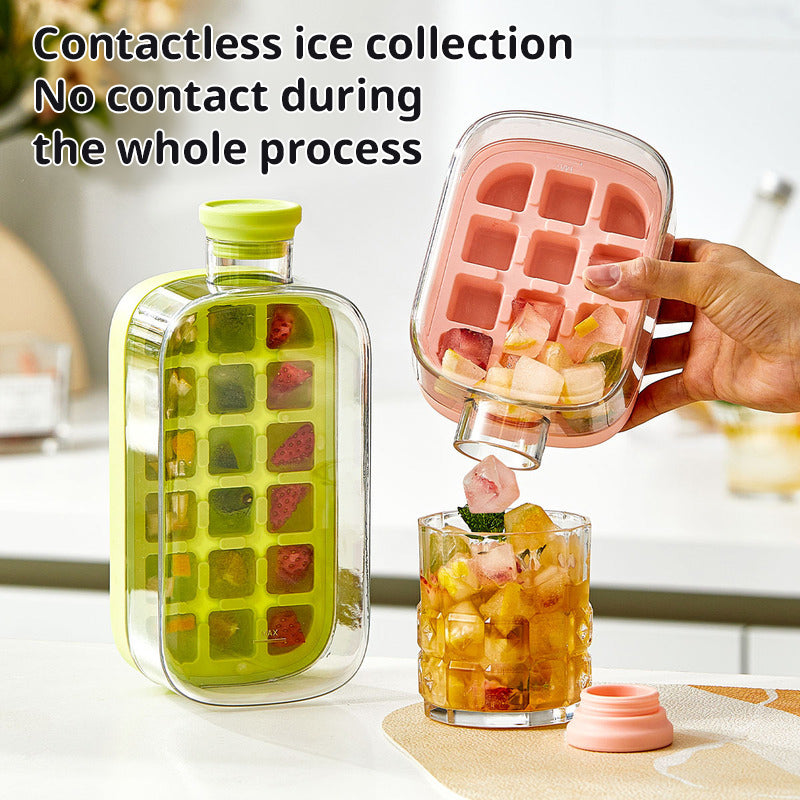 No-Spill Ice Tray Cup with Lid
