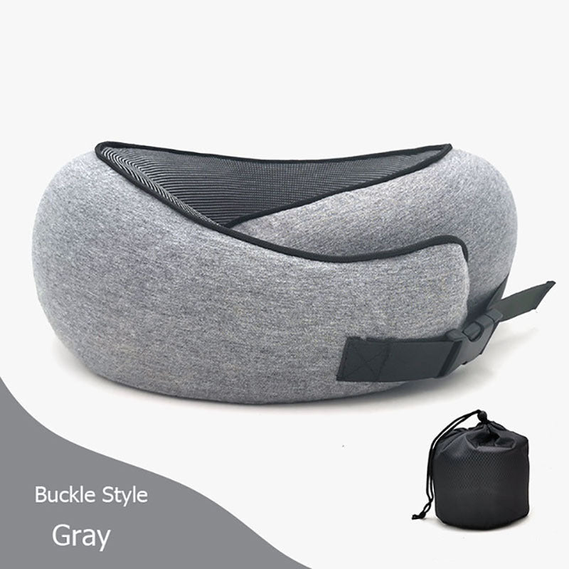 Travel Neck Pillow – U-Shaped Memory Foam Cushion for Airplane, Car & Home Naps