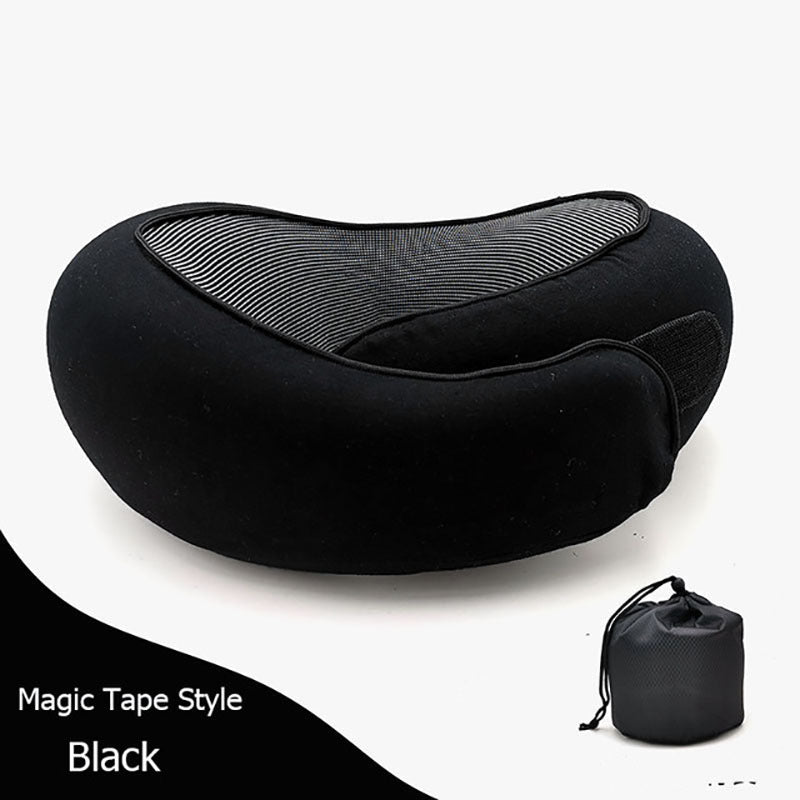 Travel Neck Pillow – U-Shaped Memory Foam Cushion for Airplane, Car & Home Naps