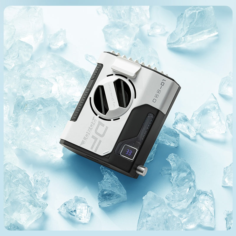 5000mAh Portable Waist & Neck Fan - Strong Wind, Multifunctional Power Bank