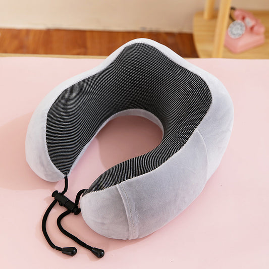 U-Shape Travel Neck Pillow – Memory Foam Cushion for Flights, Car & Home Naps