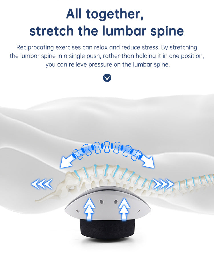 Inflatable Waist Massager & Lumbar Traction Device with Heat Therapy