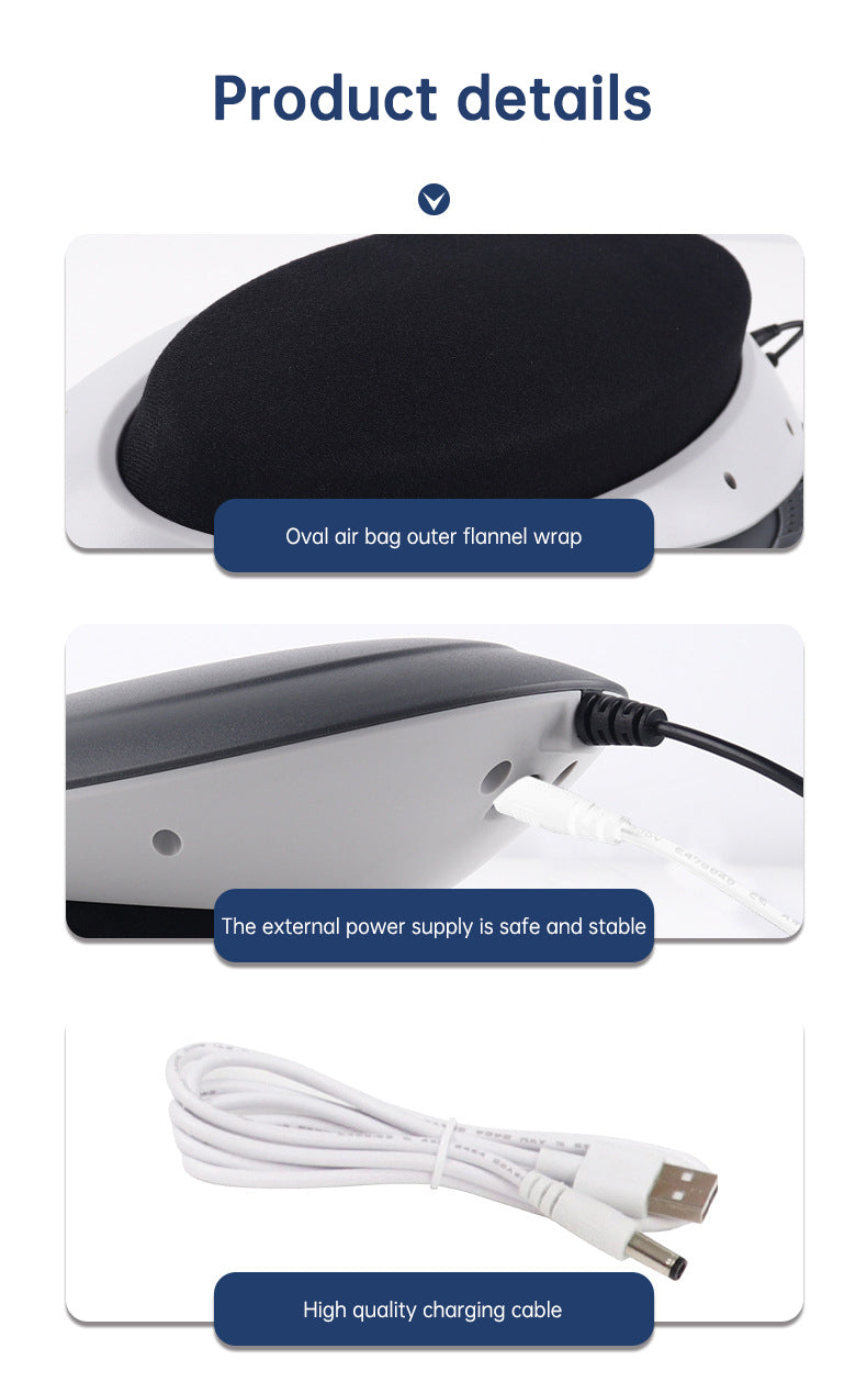 Inflatable Waist Massager & Lumbar Traction Device with Heat Therapy