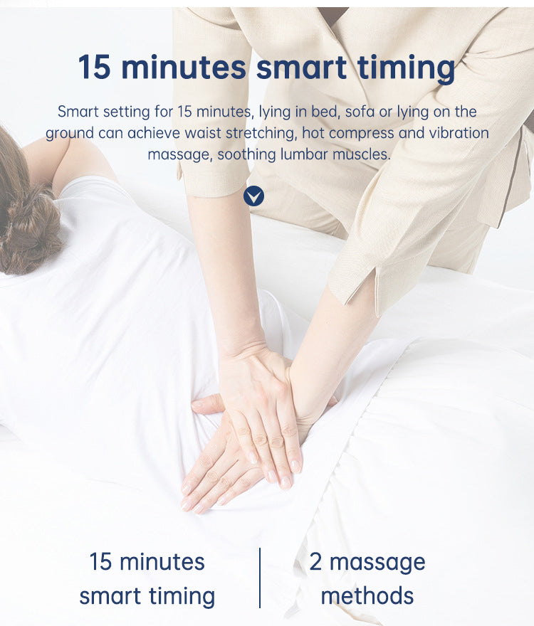 Inflatable Waist Massager & Lumbar Traction Device with Heat Therapy