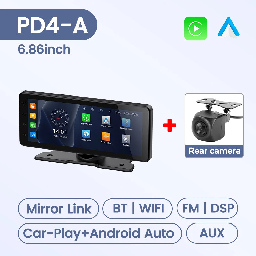 Universal Wireless CarPlay Touchscreen Display