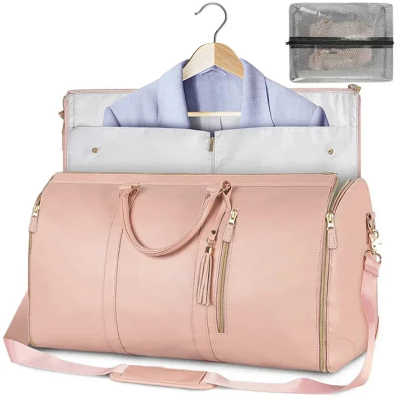 2025 PU Folding Travel Bag – Large-Capacity Organizer