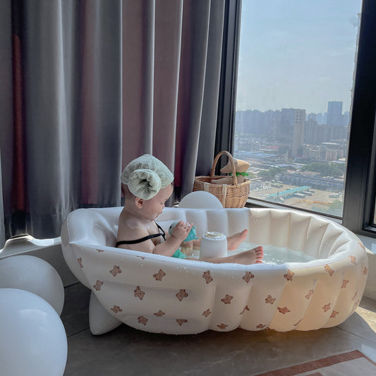 Indoor Children's Inflatable Bathtub Home Bath Tub