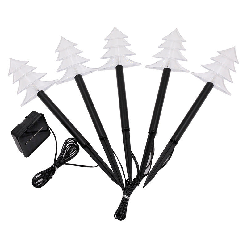 Solar Christmas Garden Lights – Star & Snowflake Lawn Decorations with Waterproof LED