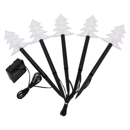 Solar Christmas Garden Lights – Star & Snowflake Lawn Decorations with Waterproof LED