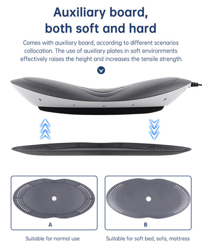 Inflatable Waist Massager & Lumbar Traction Device with Heat Therapy