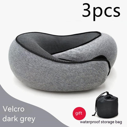 Travel Neck Pillow – U-Shaped Memory Foam Cushion for Airplane, Car & Home Naps
