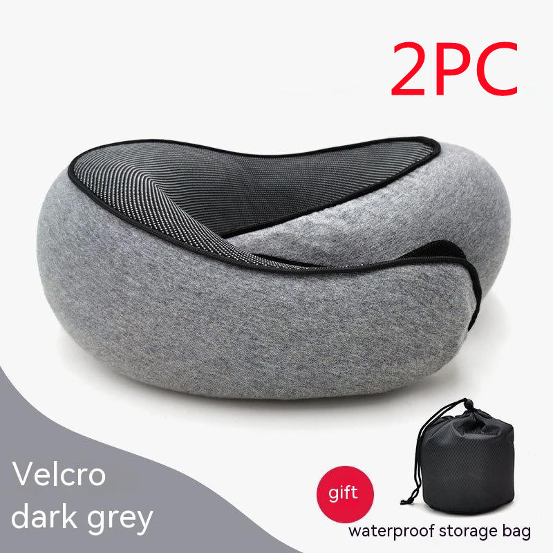 Travel Neck Pillow – U-Shaped Memory Foam Cushion for Airplane, Car & Home Naps