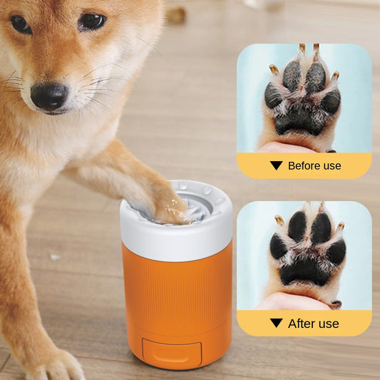 Pet Foot Washing Cup – Easy Paw Cleaner with Soft Towel for Dogs & Cats