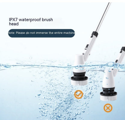 7-in-1 Electric Cleaning Brush – Wireless Scrubber with Long Retractable Handle