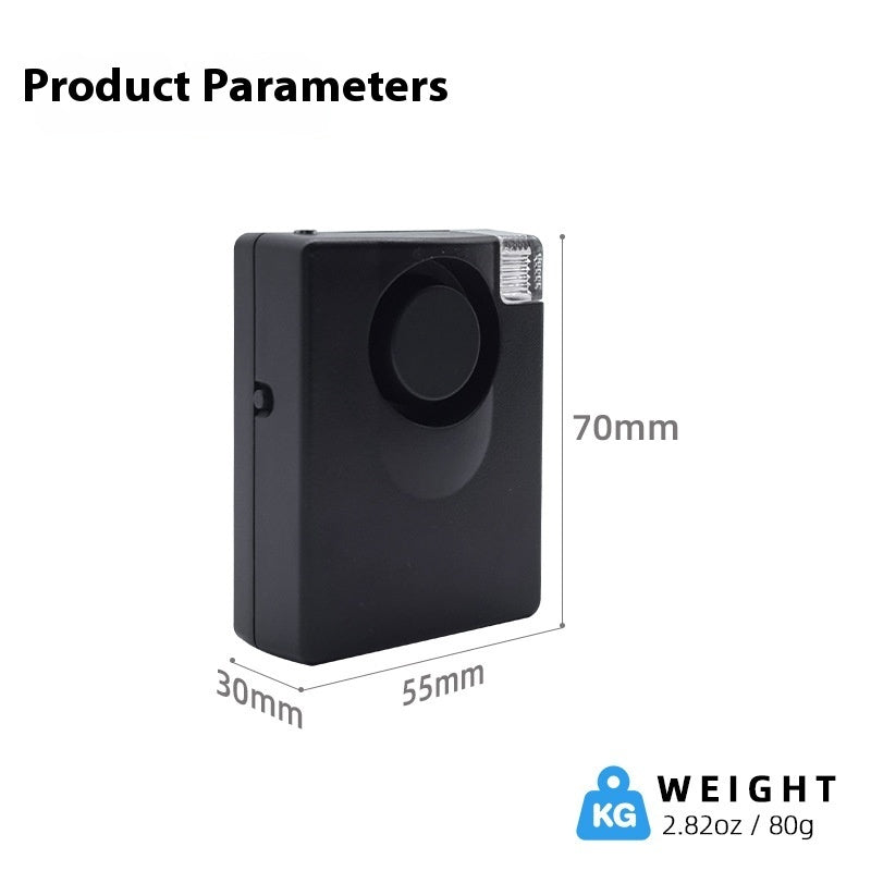 Personal Anti Theft Alarm Black Outdoor