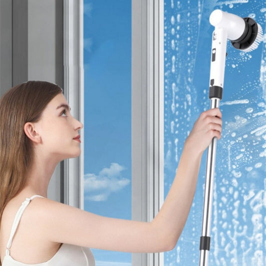 7-in-1 Electric Cleaning Brush – Wireless Scrubber with Long Retractable Handle