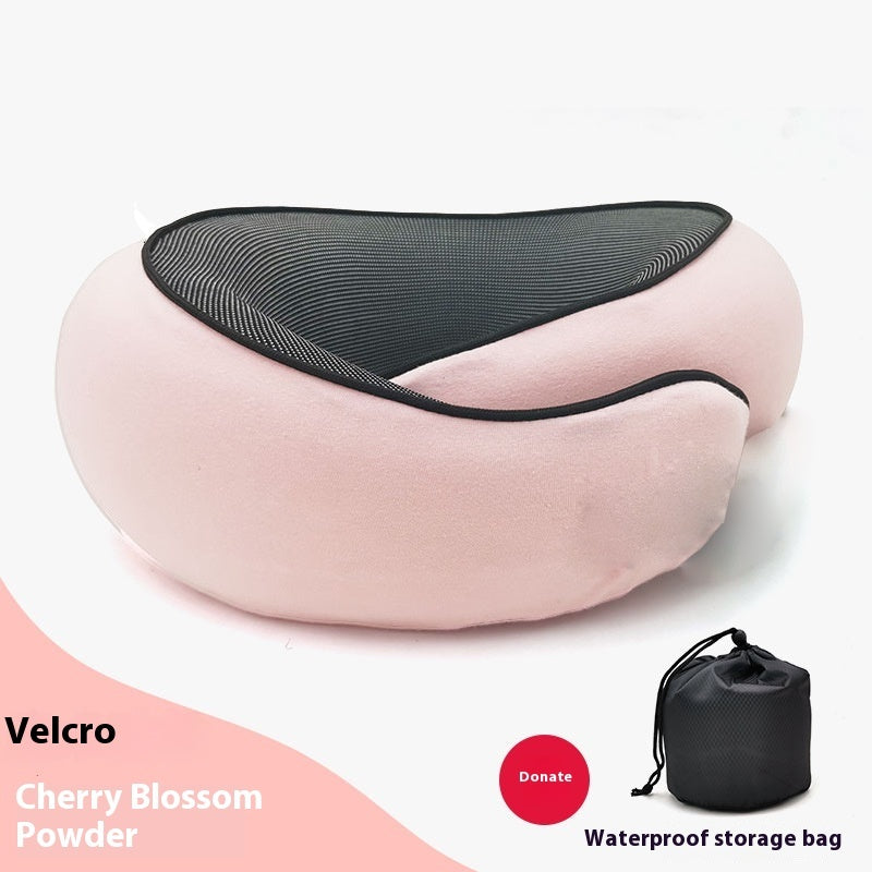 Travel Neck Pillow – U-Shaped Memory Foam Cushion for Airplane, Car & Home Naps