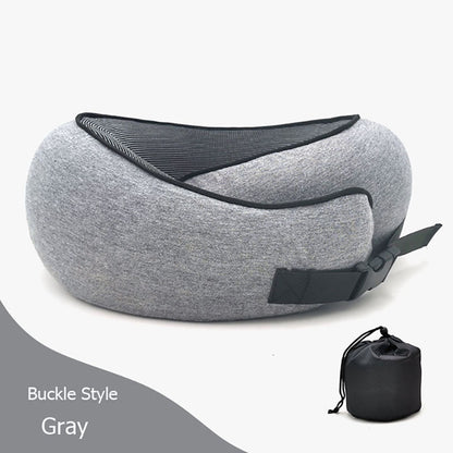 Travel Neck Pillow – U-Shaped Memory Foam Cushion for Airplane, Car & Home Naps