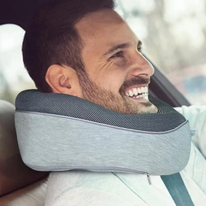 Travel Neck Pillow – U-Shaped Memory Foam Cushion for Airplane, Car & Home Naps