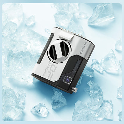 5000mAh Portable Waist & Neck Fan - Strong Wind, Multifunctional Power Bank