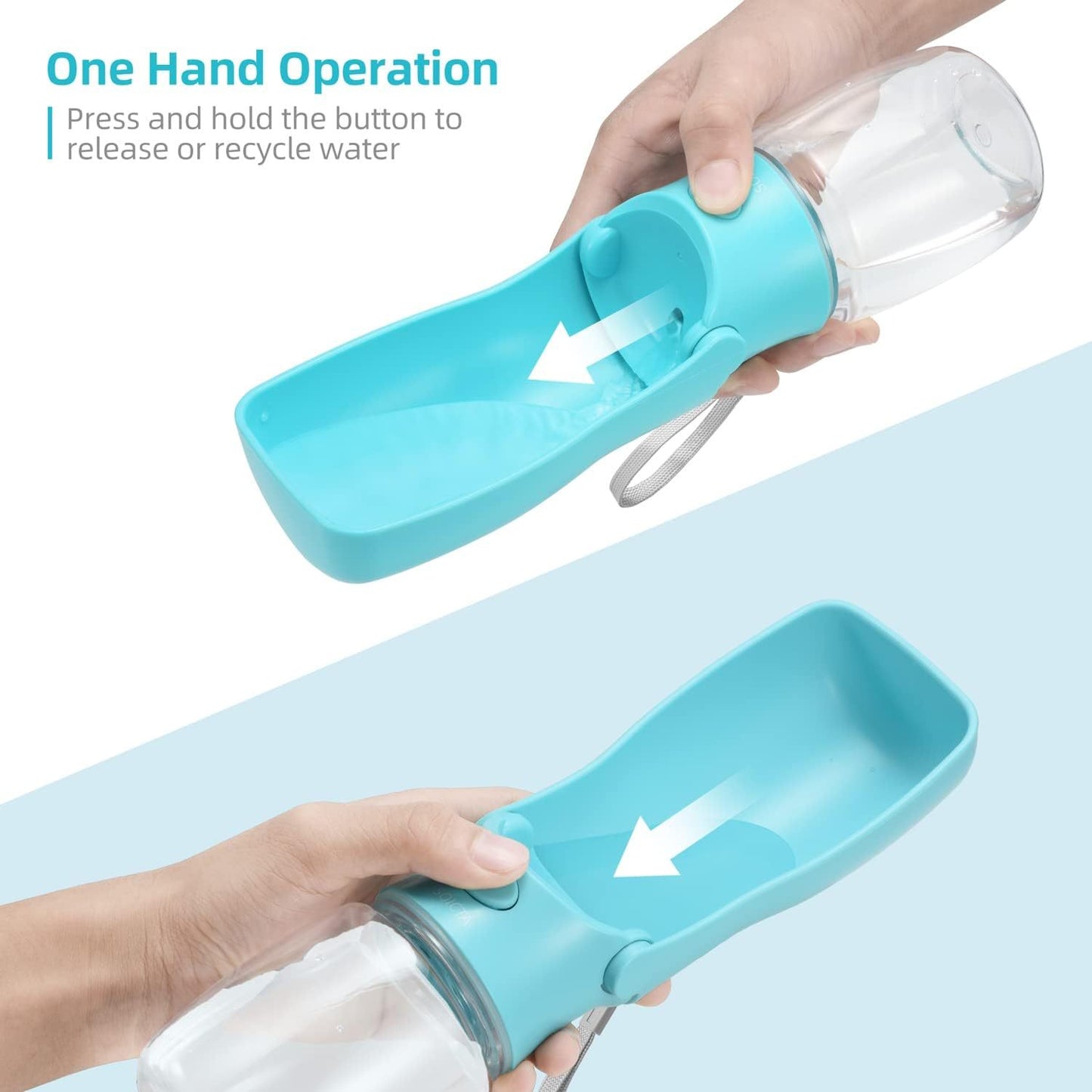 Portable Dog Water Bottle – Leak-Proof Pet Water Dispenser for Small to Large Dogs