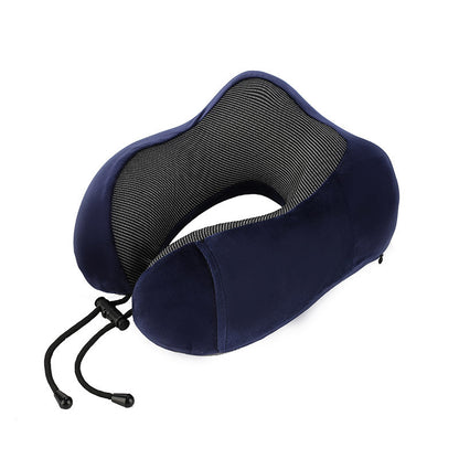 U-Shape Travel Neck Pillow – Memory Foam Cushion for Flights, Car & Home Naps