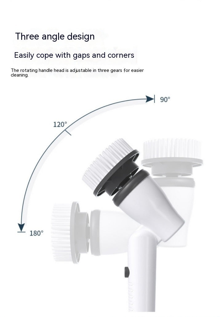 7-in-1 Electric Cleaning Brush – Wireless Scrubber with Long Retractable Handle