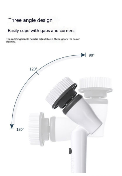 7-in-1 Electric Cleaning Brush – Wireless Scrubber with Long Retractable Handle