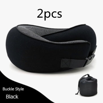 Travel Neck Pillow – U-Shaped Memory Foam Cushion for Airplane, Car & Home Naps