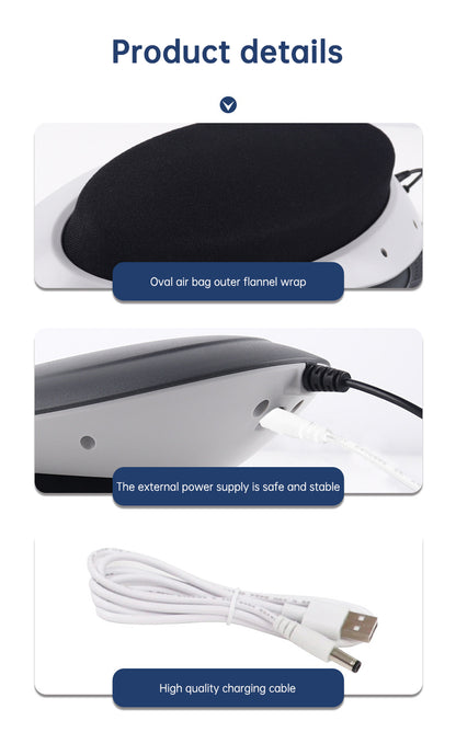 Inflatable Waist Massager & Lumbar Traction Device with Heat Therapy