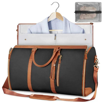 2025 PU Folding Travel Bag – Large-Capacity Organizer