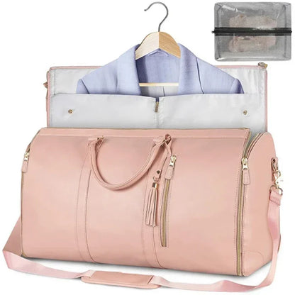 2025 PU Folding Travel Bag – Large-Capacity Organizer