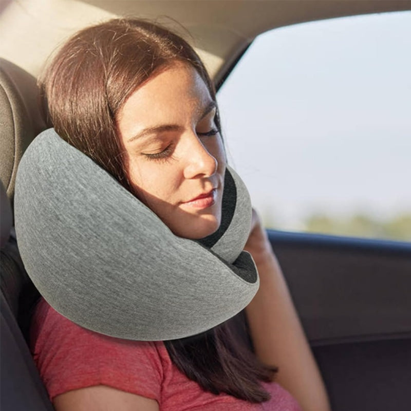 Travel Neck Pillow – U-Shaped Memory Foam Cushion for Airplane, Car & Home Naps