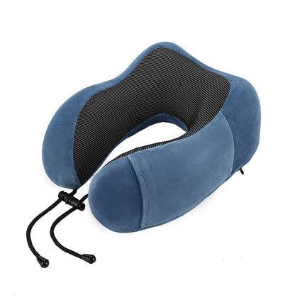 U-Shape Travel Neck Pillow – Memory Foam Cushion for Flights, Car & Home Naps