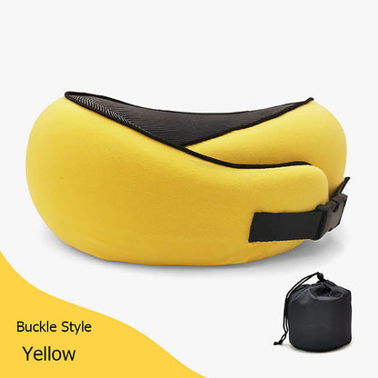 Travel Neck Pillow – U-Shaped Memory Foam Cushion for Airplane, Car & Home Naps