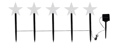 Solar Christmas Garden Lights – Star & Snowflake Lawn Decorations with Waterproof LED