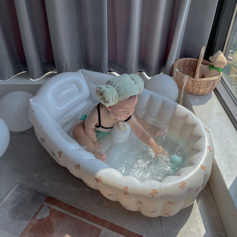 Indoor Children's Inflatable Bathtub Home Bath Tub