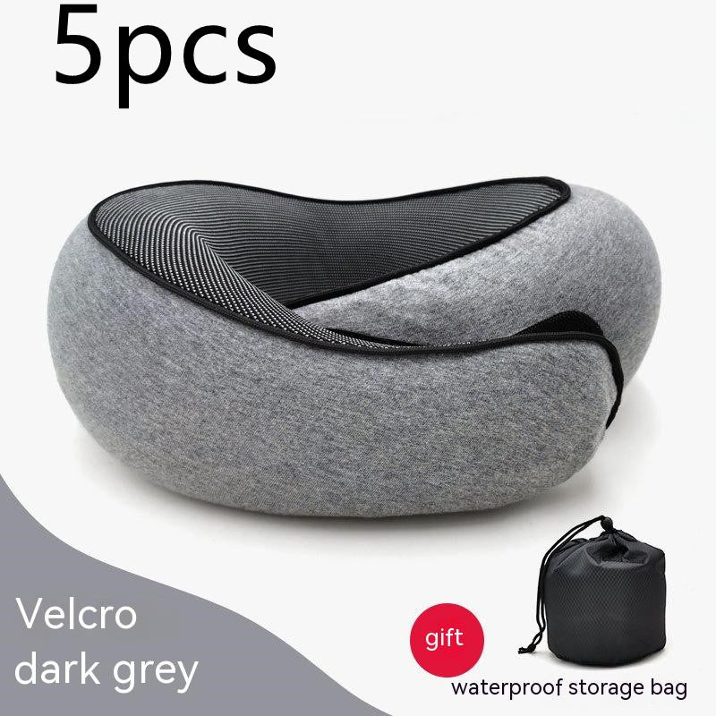 Travel Neck Pillow – U-Shaped Memory Foam Cushion for Airplane, Car & Home Naps