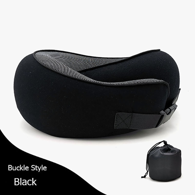 Travel Neck Pillow – U-Shaped Memory Foam Cushion for Airplane, Car & Home Naps