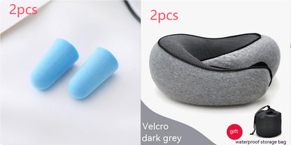 Travel Neck Pillow – U-Shaped Memory Foam Cushion for Airplane, Car & Home Naps