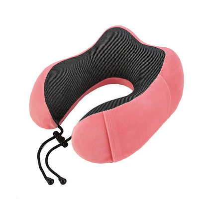 U-Shape Travel Neck Pillow – Memory Foam Cushion for Flights, Car & Home Naps