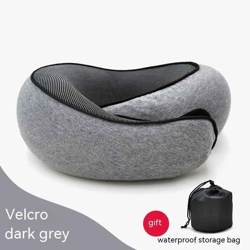 Travel Neck Pillow – U-Shaped Memory Foam Cushion for Airplane, Car & Home Naps